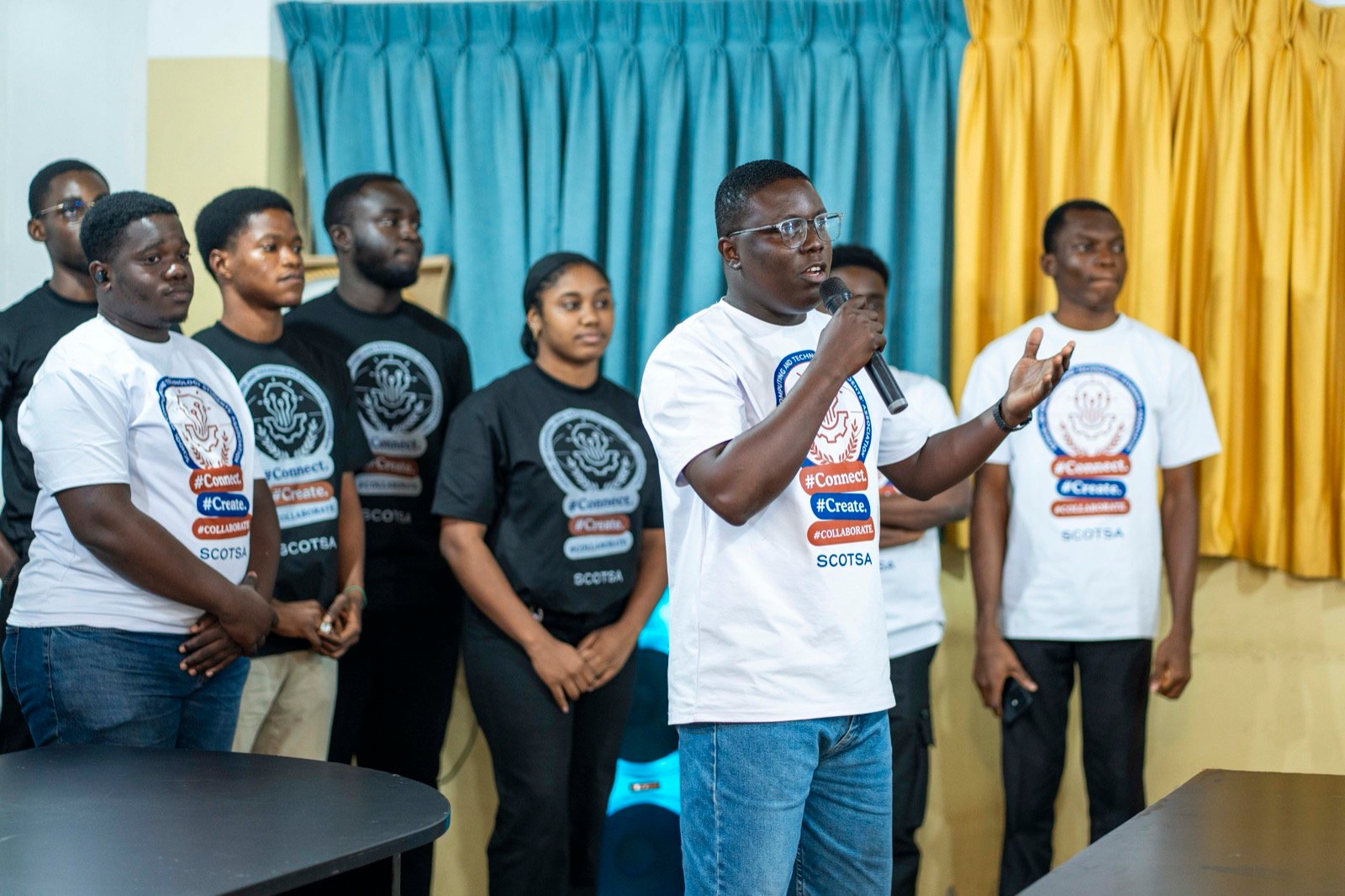 Executive Member Addressing New Students