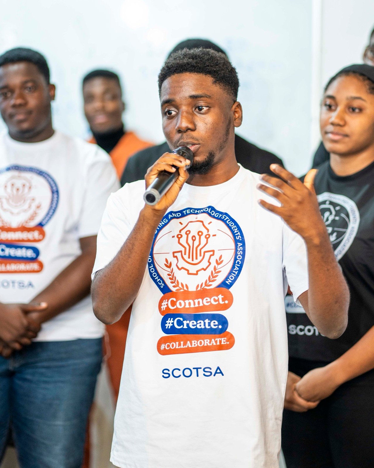SCOTSA Executive Speaking at Orientation
